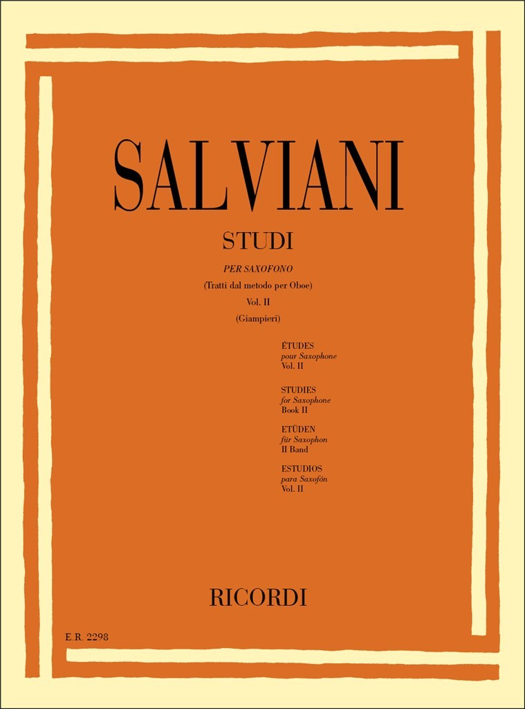 Studi Per Saxofono (Tratti Dal Metodo Per Oboe)